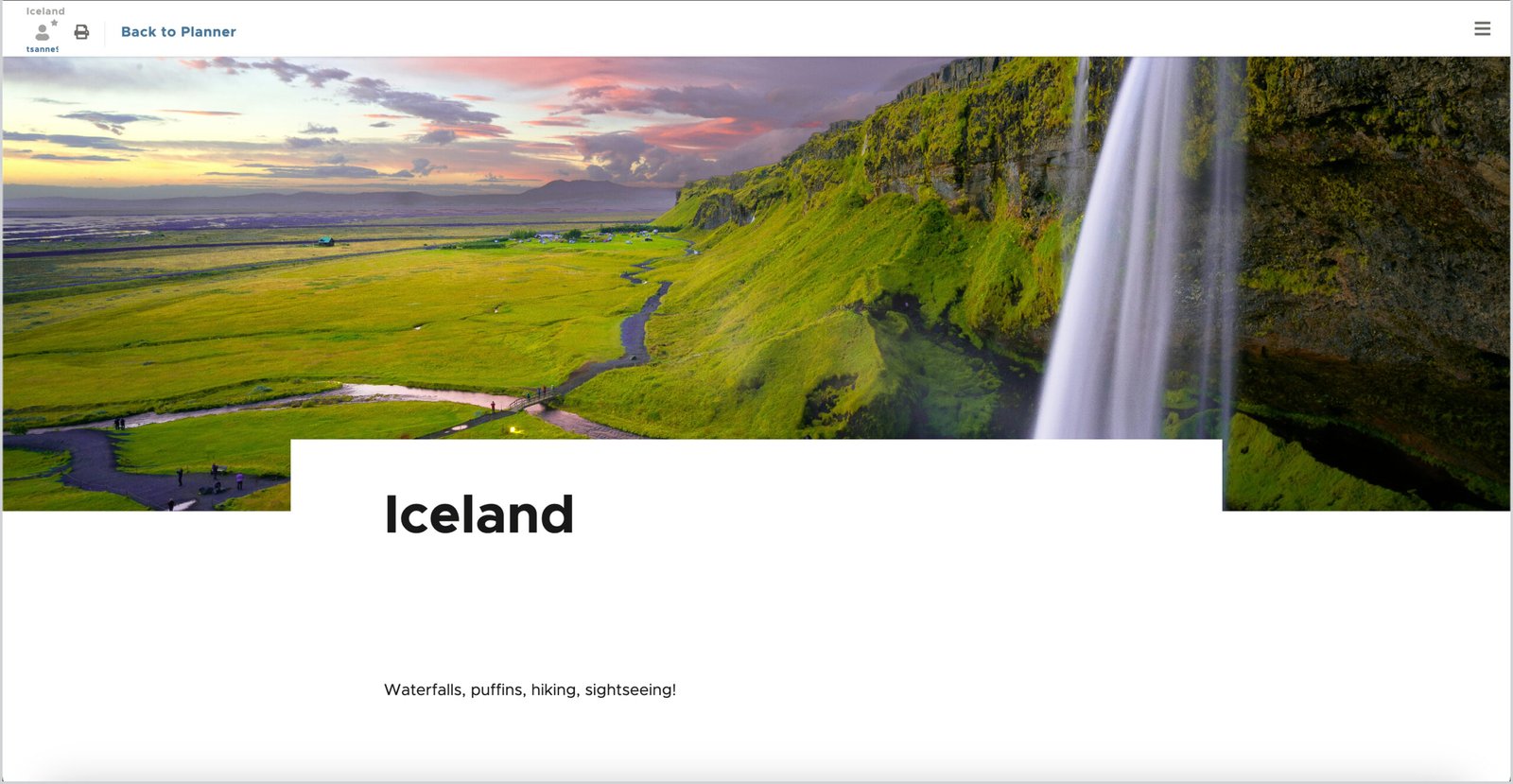 Iceland Waterfall Photo